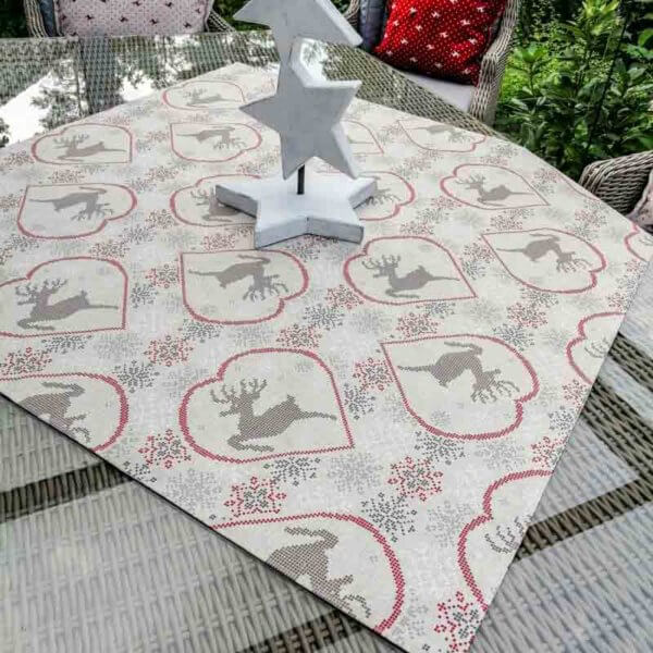 Garten Tischdecke Hirsch (beschichtet)