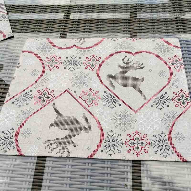 Tischset Hirsch aus beschichteter Baumwolle Tischset Hirsch aus beschichteter Baumwolle