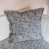 Kissenbezug Ranken aus Jacquard grau 50x50cm