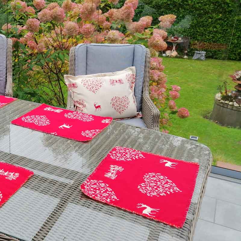 Platzset Hirsch mit Herz Platzset Hirsch mit Herz