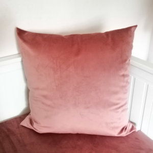 Samt Kissen altrosa 60x60cm