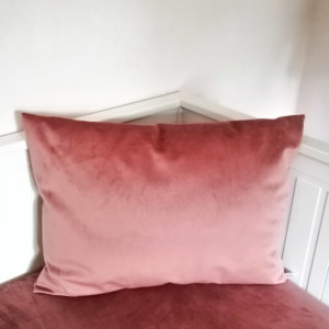 Samt Kissen altrosa 45x60cm