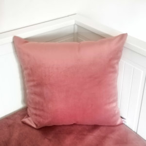Samt Kissen altrosa 50x50cm