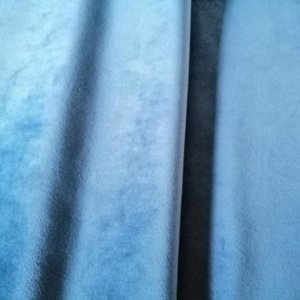 Samt Meterware Blau