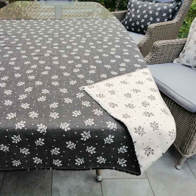 Tischdecke Zweige grau Tischdecke Zweige grau