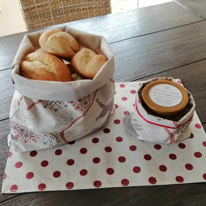 Beutel aus beschichteter Baumwolle