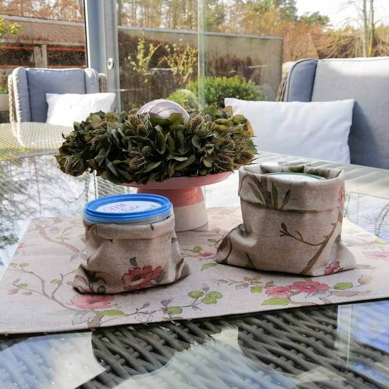 Geschenkideen Ostern selber machen Kleiner Beutel für Gläser