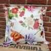 Kissen romantische Blumen aus Wachstuch 50x50cm