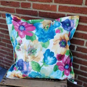 Kissenhülle Bunte Blumen (beschichtet) 50x50cm
