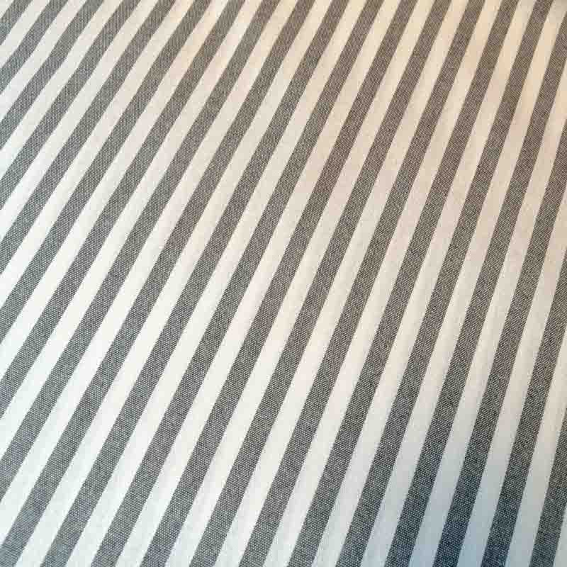 Meterware grau gestreift (beschichtet) Meterware grau gestreift (beschichtet)