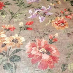 Muster Braun mit Blumen