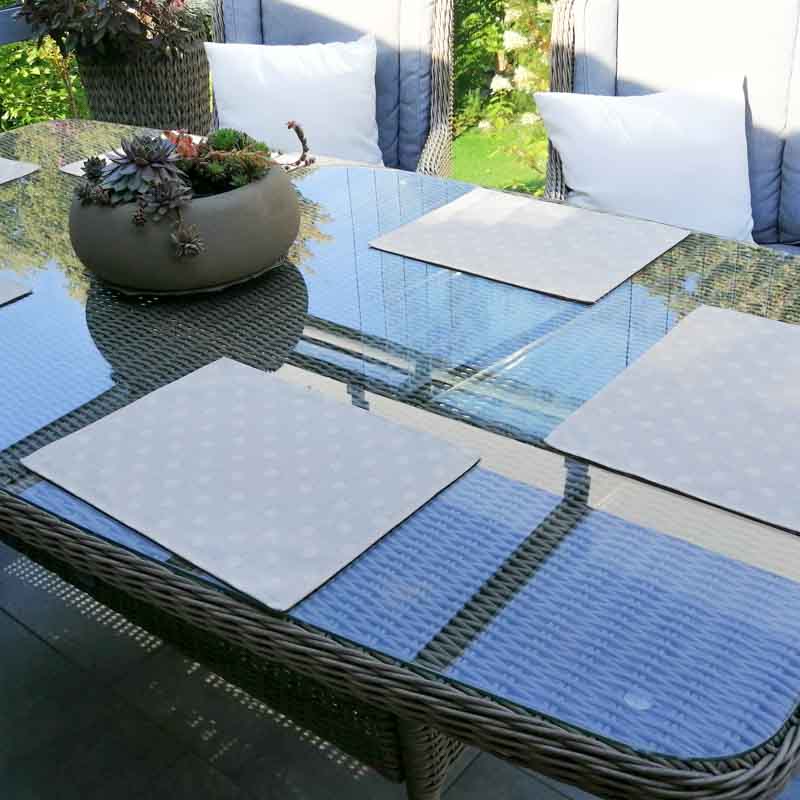 Platzset beige mit creme Punkten (beschichtet) Platzset beige mit creme Punkten