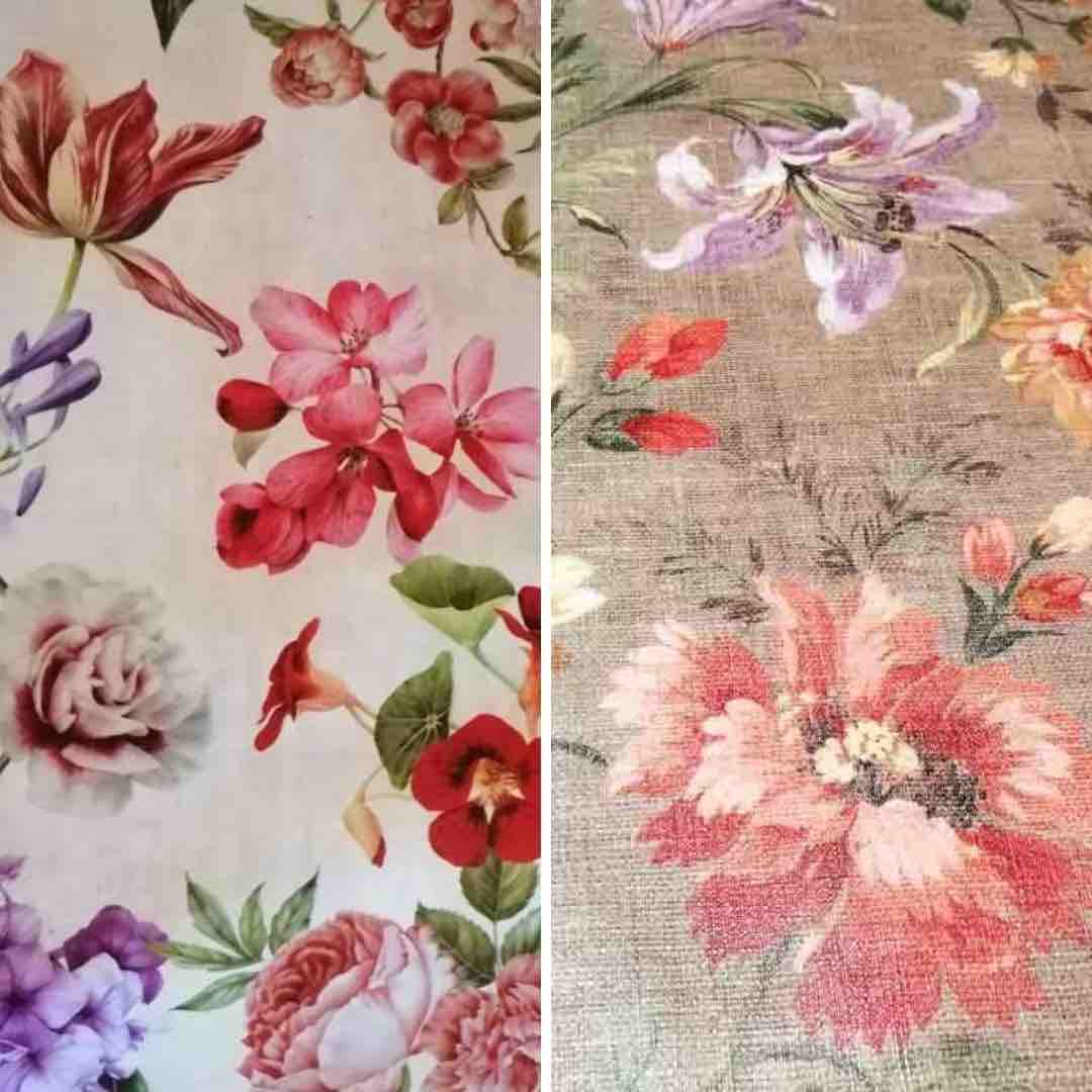 Wachstuch Tischdecken Blumen für draußen