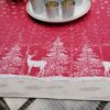 Mitteldecke Hirsch im Schnee aus Beschichtet