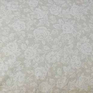 Platzset beschichtete Baumwolle (Beige mit Röschen) Platzset beschichtete Baumwolle (Beige mit Röschen)