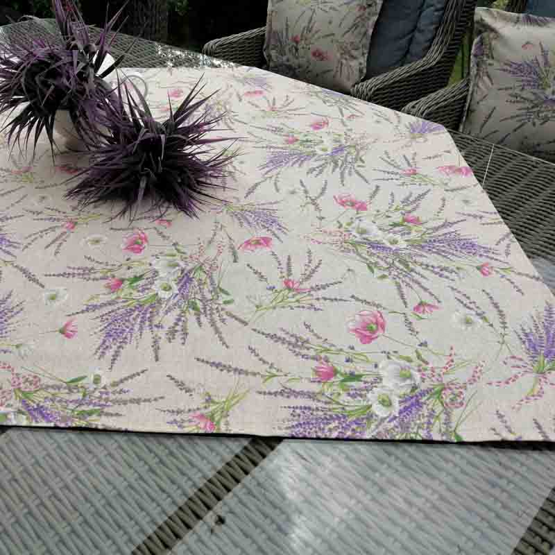 Tischdecke Lavendel beschichtet Tischdecke Lavendel beschichtet