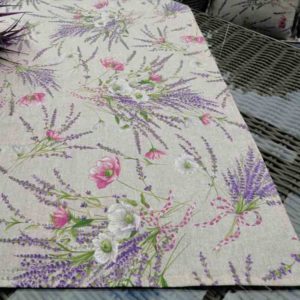 Tischdecke Lavendel beschichtete Baumwolle