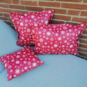 Kissen für draußen - Sterne rot