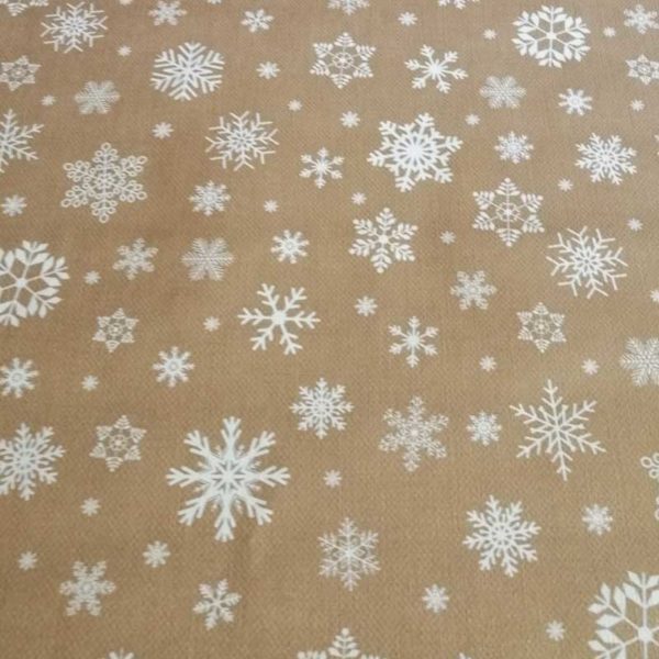 Wachstuch Weihnachten: Sterne gold