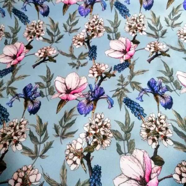 Polyester Stoff wasserdicht mit Magnolien