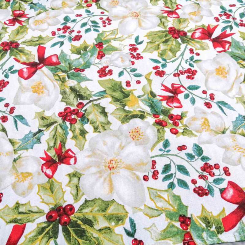 Christrose beschichtete Baumwolle Meterware