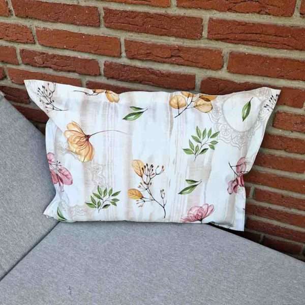 Outdoorkissen Frühblüher beige - Zierkissen 40x60cm