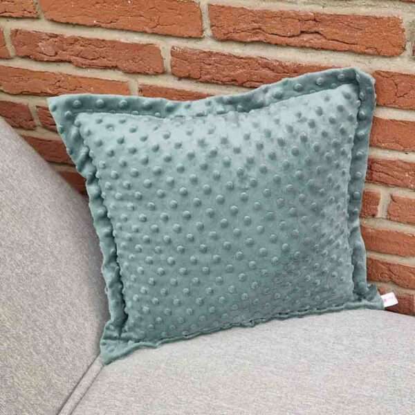 Kuschelkissen Minky - grün 40x40cm