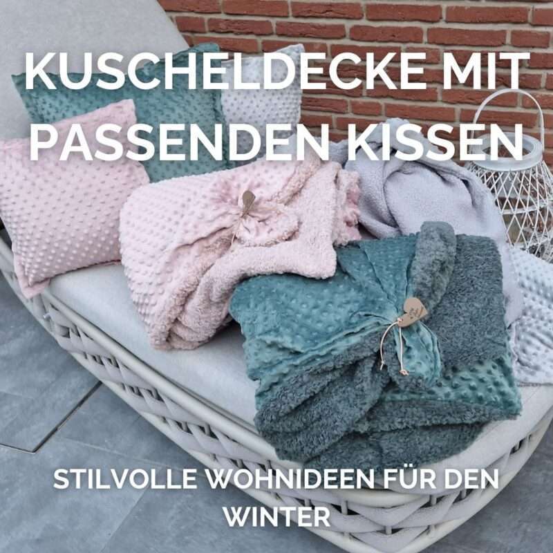 Kuscheldecke mit passenden Kissen Stilvolle Wohnideen für den Winter