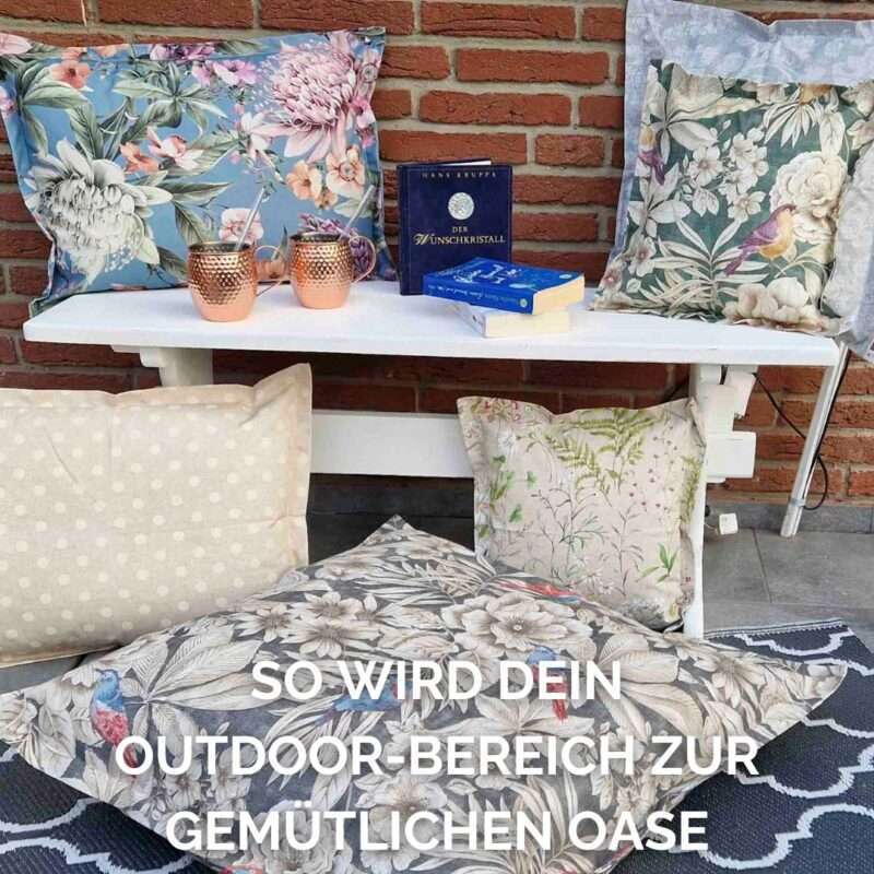 Balkonkissen und Outdoorkissen