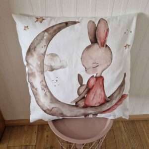 Kissenhuelle für Kinder-Haeschen auf dem Mond