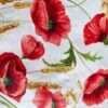 Schleifenkissen aus beschichteter Baumwolle - Mohn